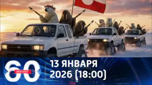 60 минут. Медведи и моржи на защите Гренландии. Эфир от 13.01.2026 (18:00)